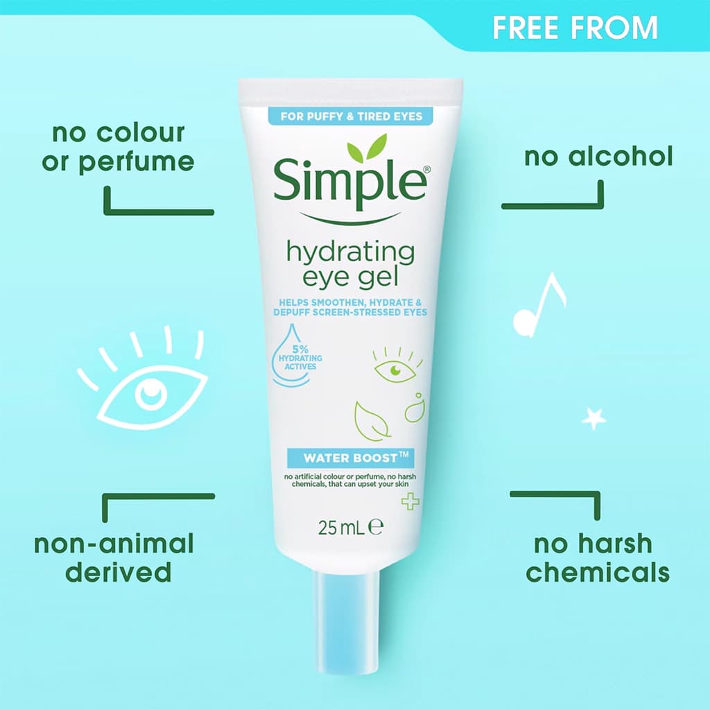 ژل دور چشم سیمپل مدل آبرسان Hydrating Eye Gel Water Boost — تصویر ۸