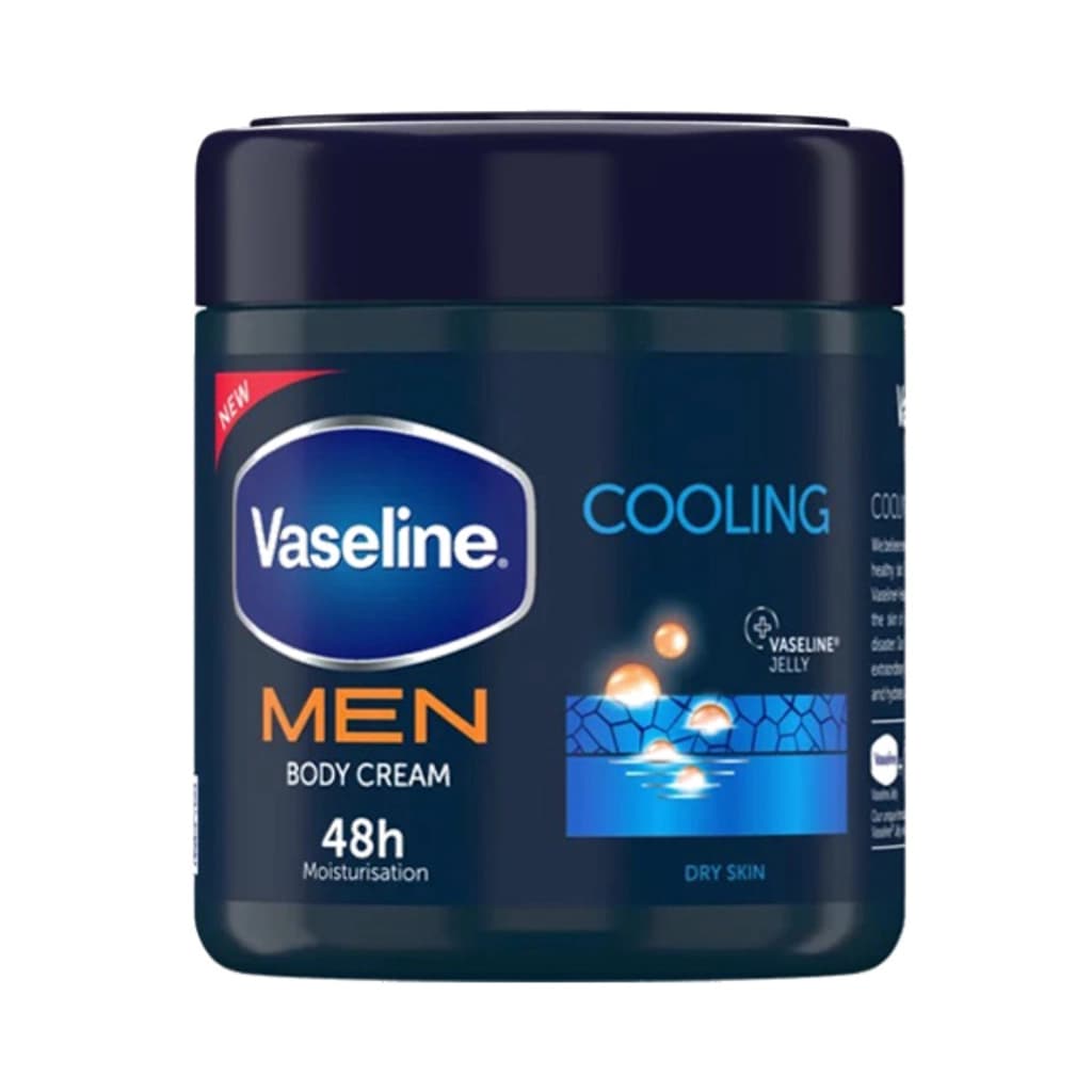 کرم بدن مردانه وازلین مدل Cooling مناسب پوست خشک Vaseline body cream — تصویر ۲