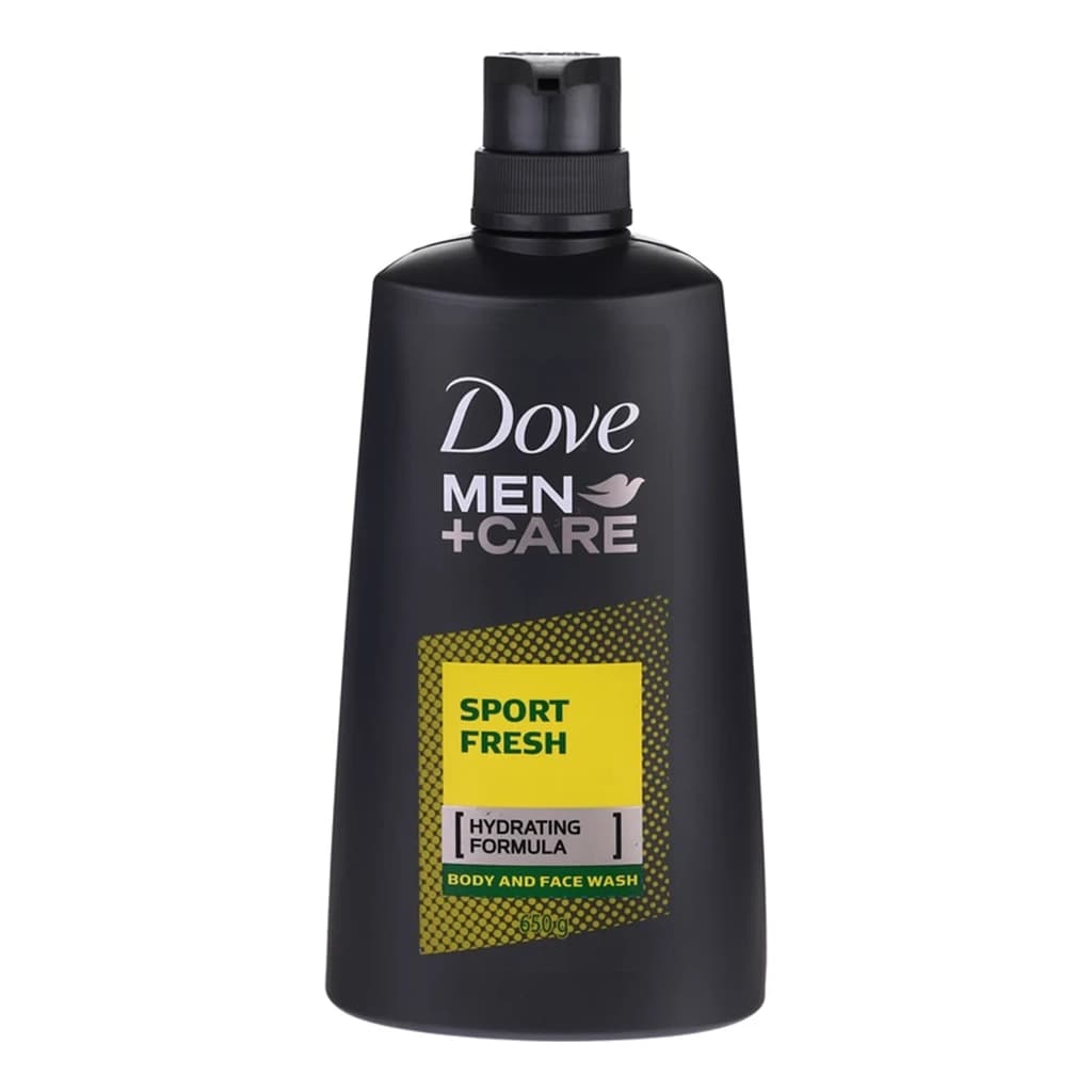شامپو بدن و صورت داو مردانه اسپورت فرش Men+Care Sport Fresh حجم 650 گرم — تصویر ۵