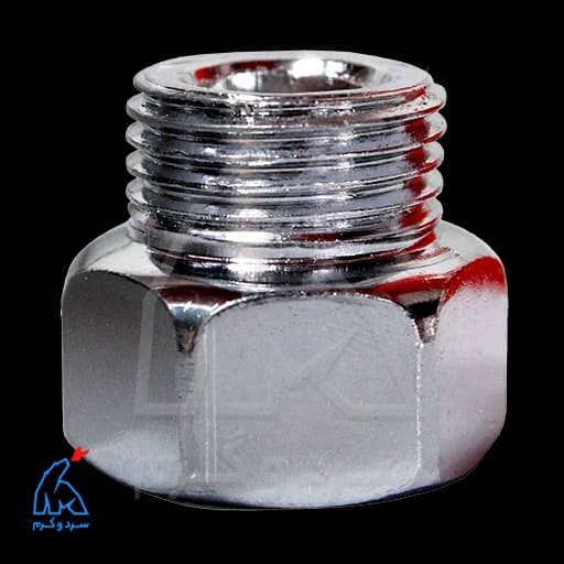 روپیچ توپیچ کروم کوتاه برنجی 1/2 اینچ