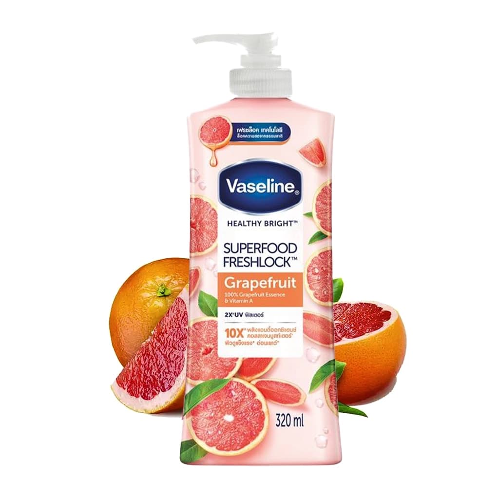 لوسیون بدن وازلین گریپ‌فروت Vaseline Healthy Bright Superfood Freshlock — تصویر ۱۱