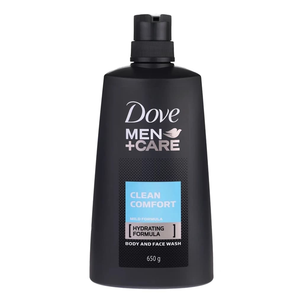 شامپو بدن و صورت داو مردانه Clean Comfort مدل Men+Care حجم ۶۵۰ گرم — تصویر ۱۰