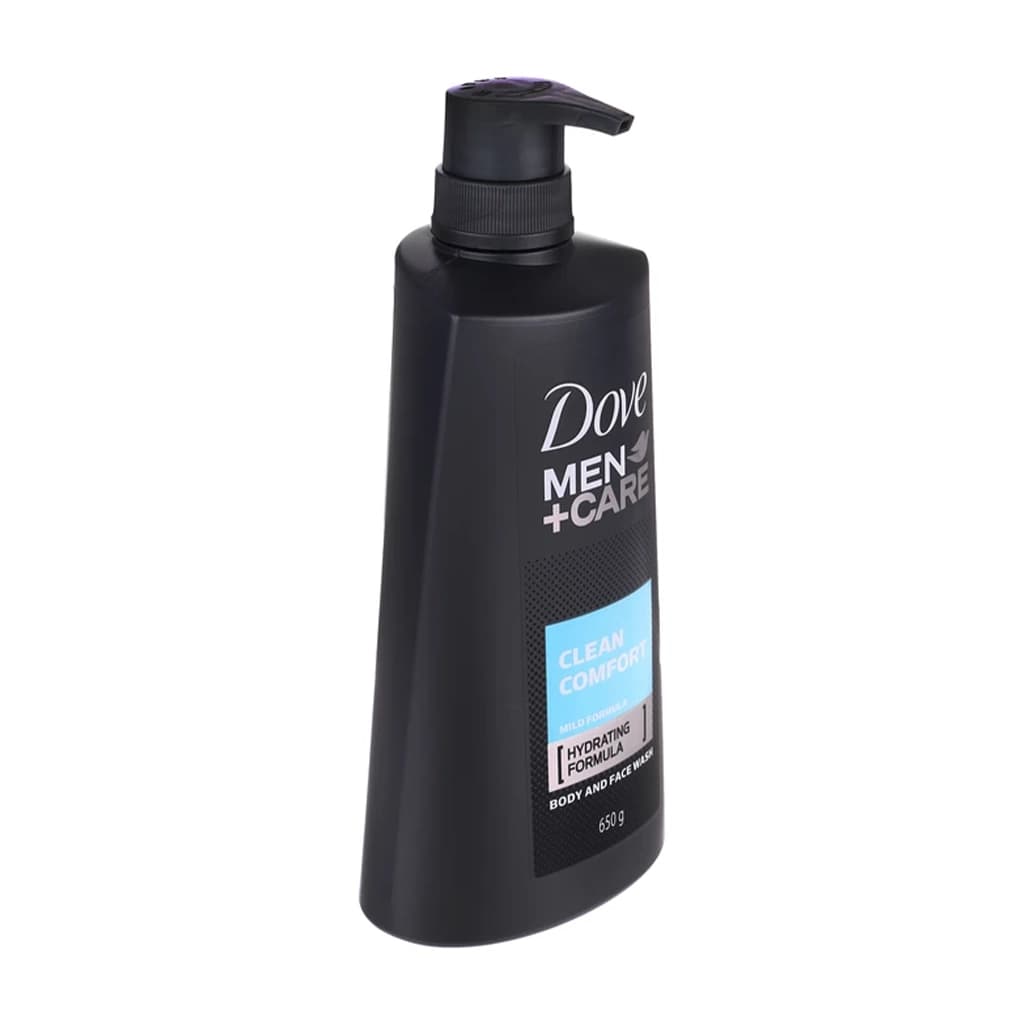 شامپو بدن و صورت داو مردانه Clean Comfort مدل Men+Care حجم ۶۵۰ گرم — تصویر ۷