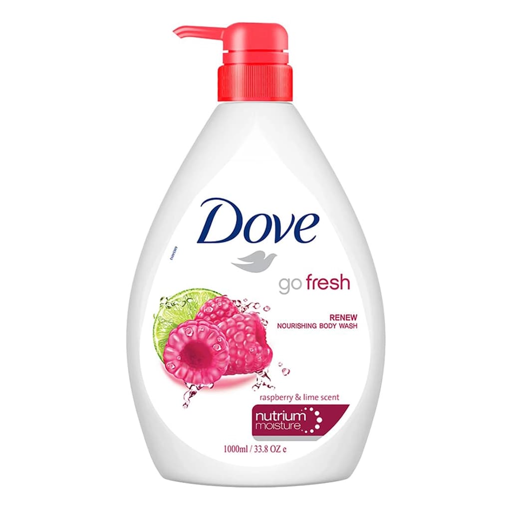 شامپو بدن داو Go Fresh تمشک و لیمو Dove حجم ۱۰۰۰ میل — تصویر ۲