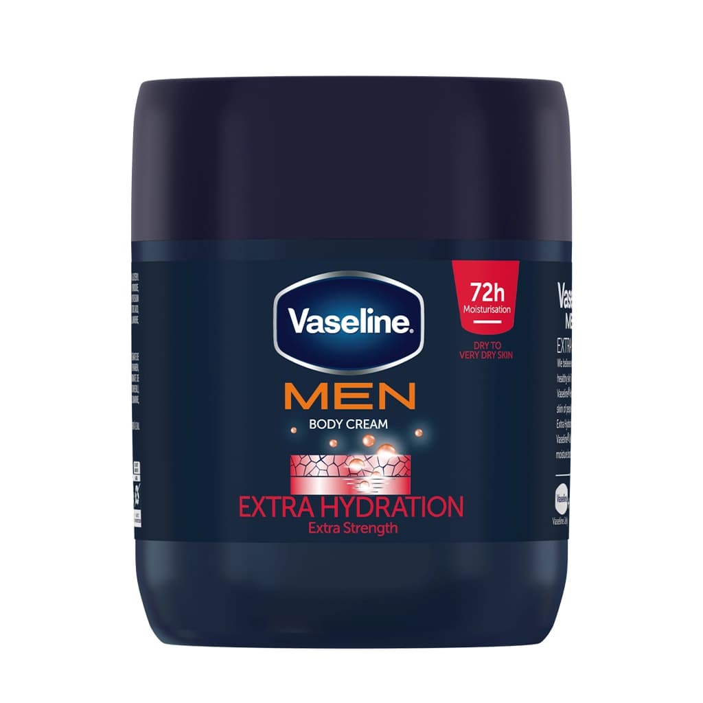 کرم بدن وازلین مردانه ۷۲ ساعته Extra Hydration حجم ۴۰۰ میل