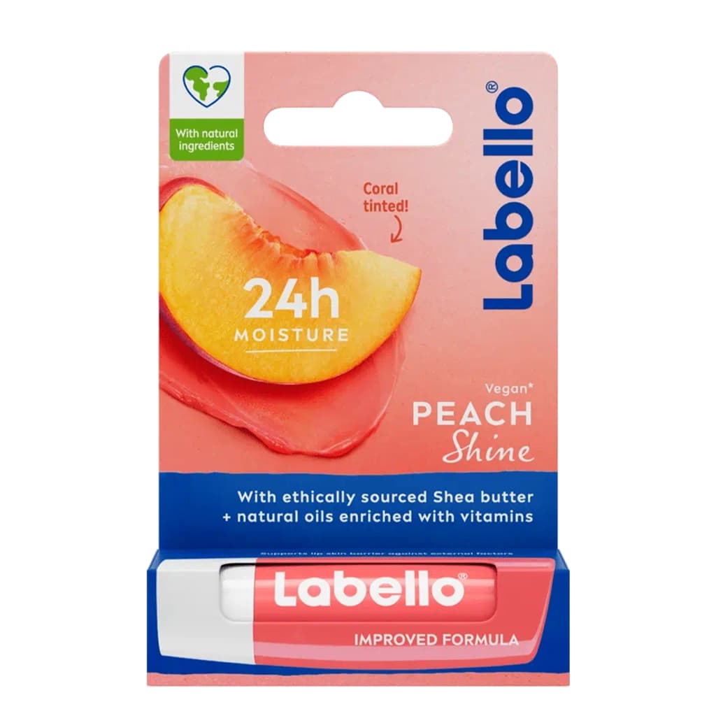 بالم لب لابلو مدل Peach Shine با رایحه هلو Labello