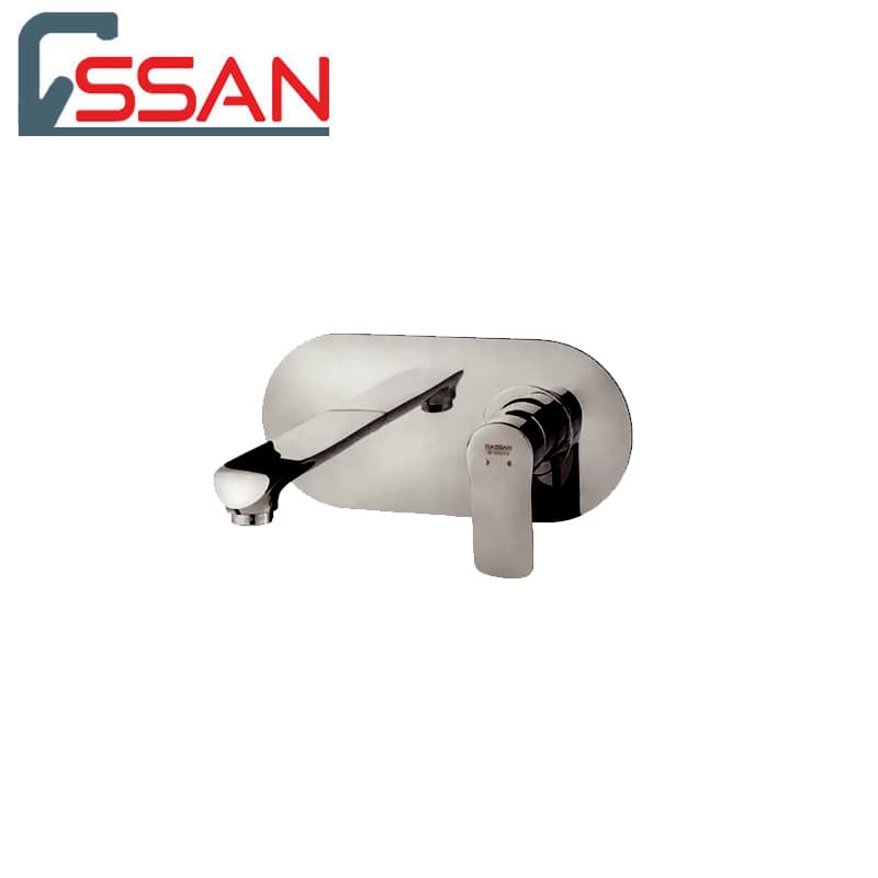 شیر روشویی توکار دینو کروم مات راسان — تصویر ۲