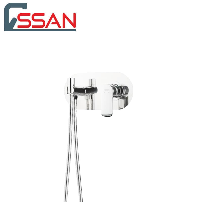 شیر توالت توکار دینو شیری کروم راسان — تصویر ۲