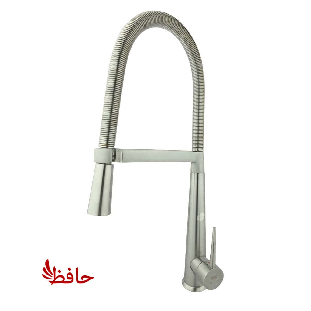شیر ظرفشویی فنری مدل شارلوت کروم مات راسان — تصویر ۸