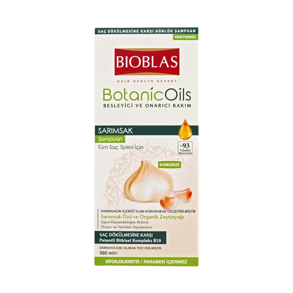 شامپو سیر بیوبلاس ضد ریزش و تقویت‌کننده مو | Bioblas Garlic Shampoo — تصویر ۴