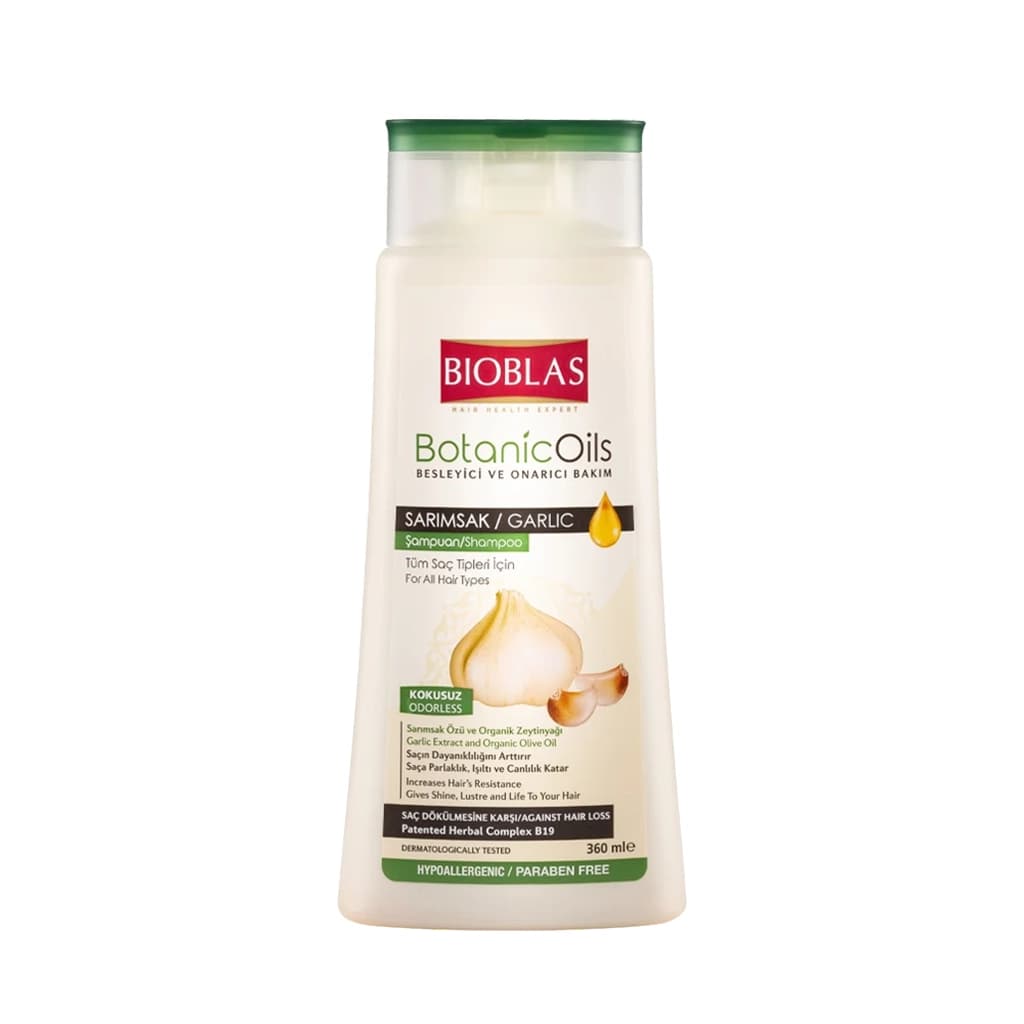 شامپو سیر بیوبلاس ضد ریزش و تقویت‌کننده مو | Bioblas Garlic Shampoo
