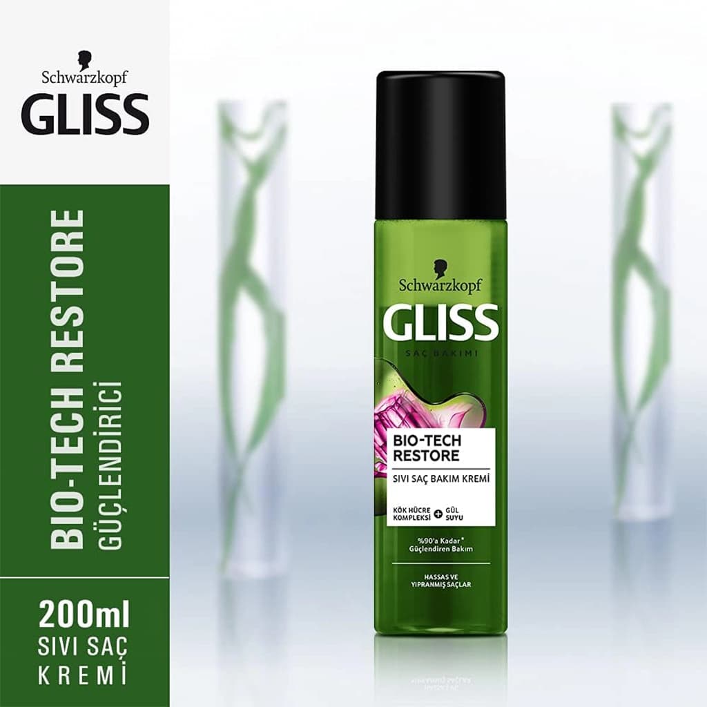 اسپری دوفاز بازسازی کننده مو گلیس بایوتک رستور | Gliss Bio-Tech Restore — تصویر ۴
