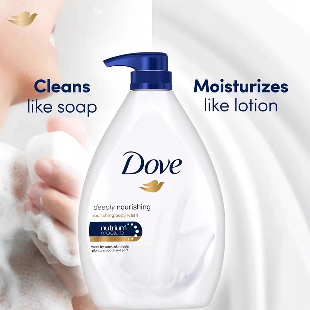 شوینده بدن داو مدل Deeply Nourishing حجم 550 میل | Dove — تصویر ۳