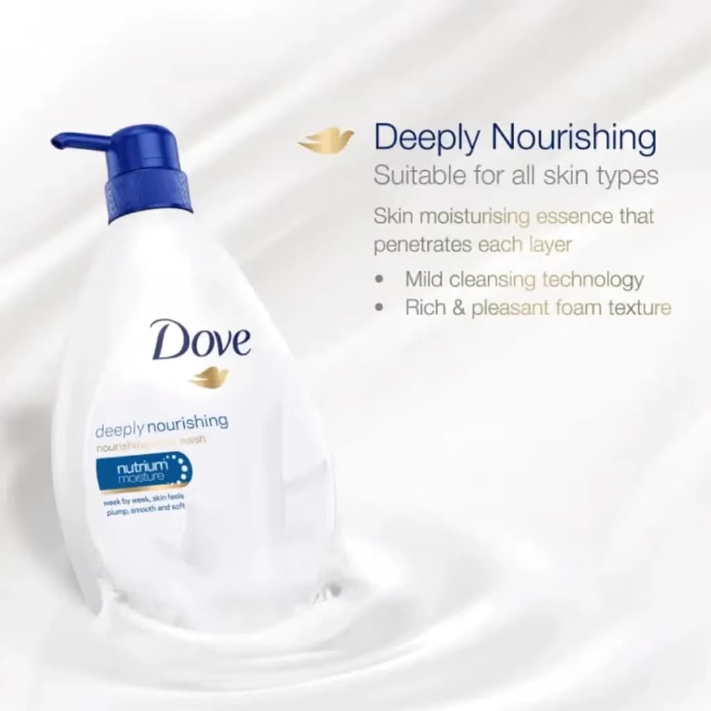 شوینده بدن داو مدل Deeply Nourishing حجم 550 میل | Dove — تصویر ۱۰