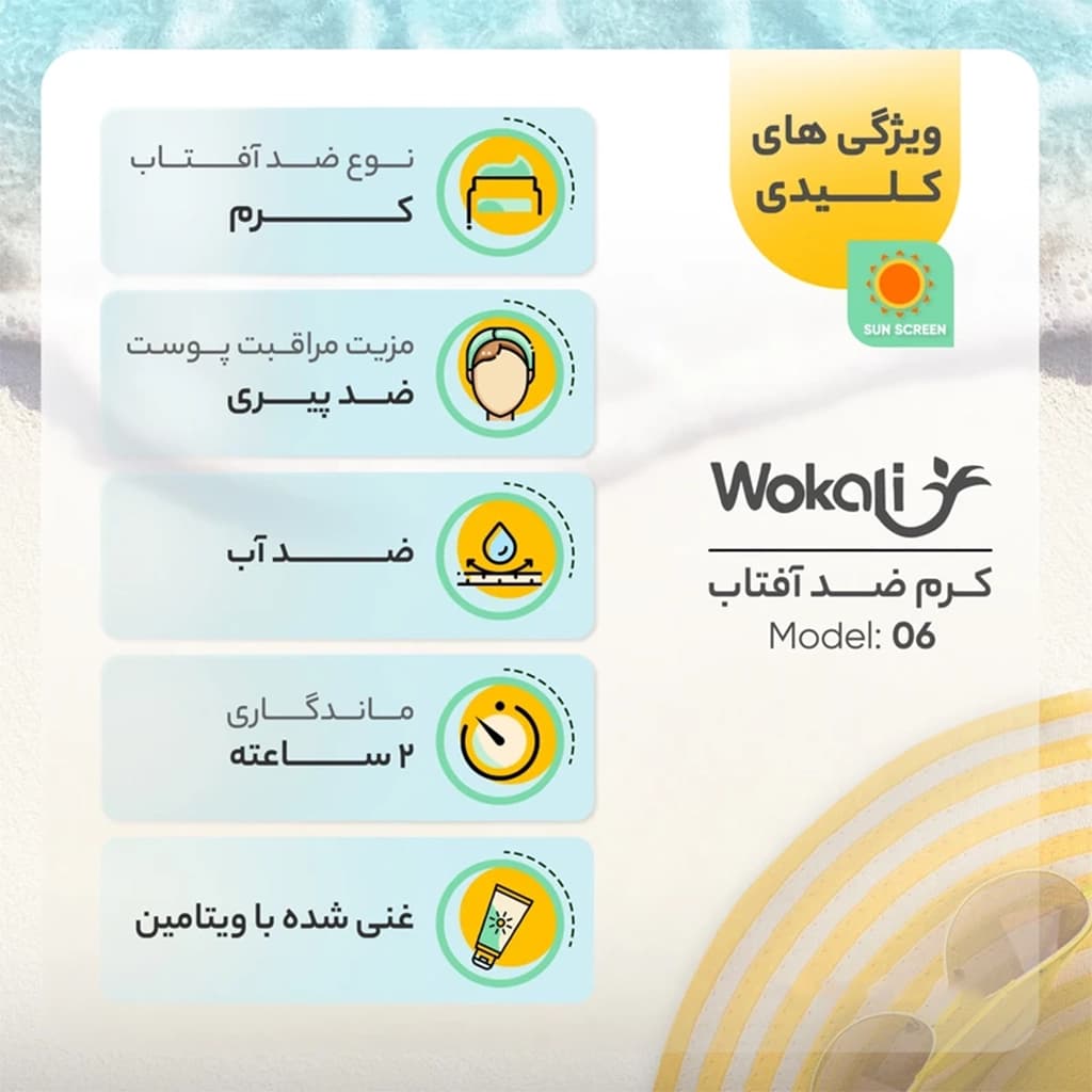 کرم ضد آفتاب وکالی Fruit of the Wokali Sun Cream High Protection | SPF 60 — تصویر ۹
