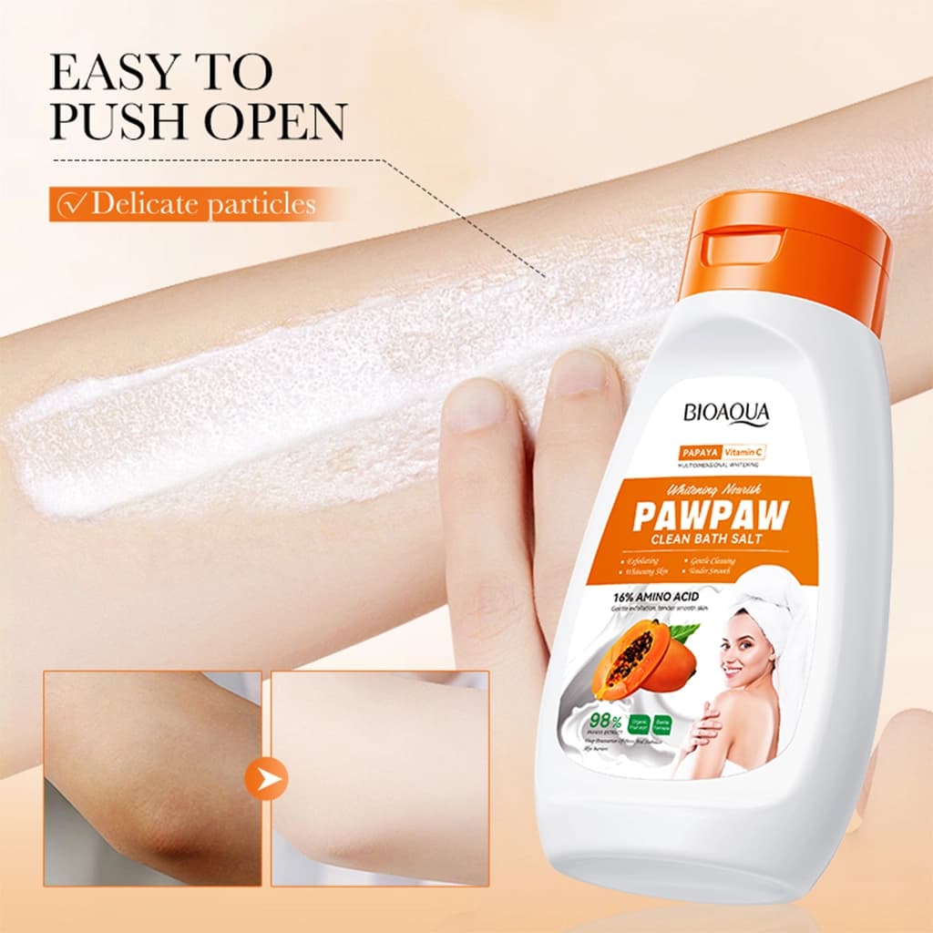 نمک بدن پاپایا بیوآکوا | BIOAQUA PawPaw Clean Bath Salt — تصویر ۵
