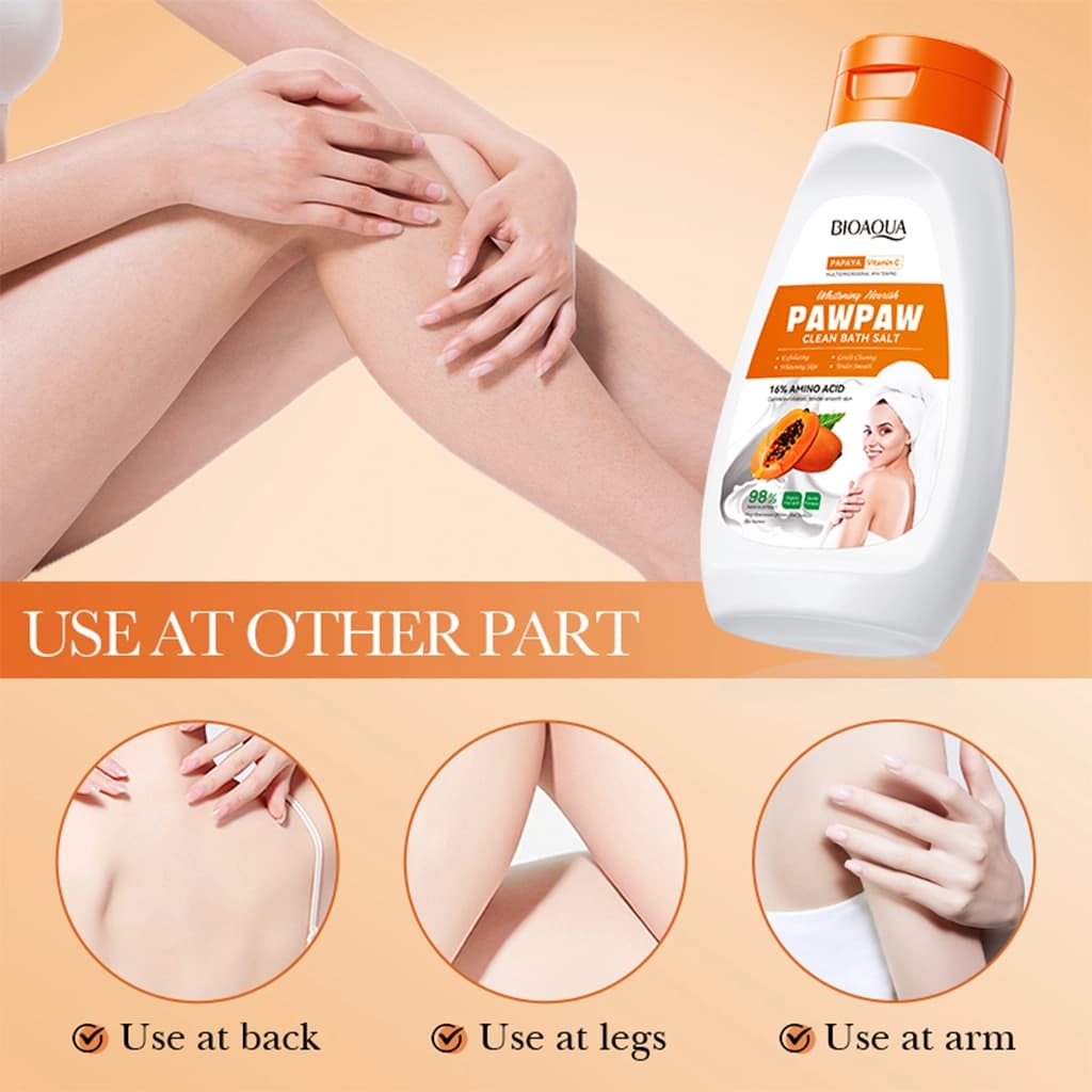 نمک بدن پاپایا بیوآکوا | BIOAQUA PawPaw Clean Bath Salt — تصویر ۱۱