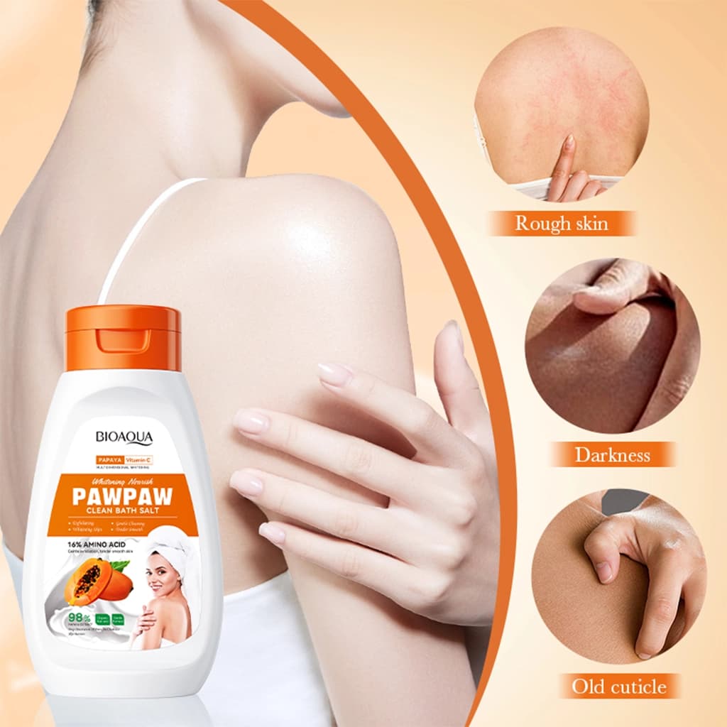 نمک بدن پاپایا بیوآکوا | BIOAQUA PawPaw Clean Bath Salt — تصویر ۸