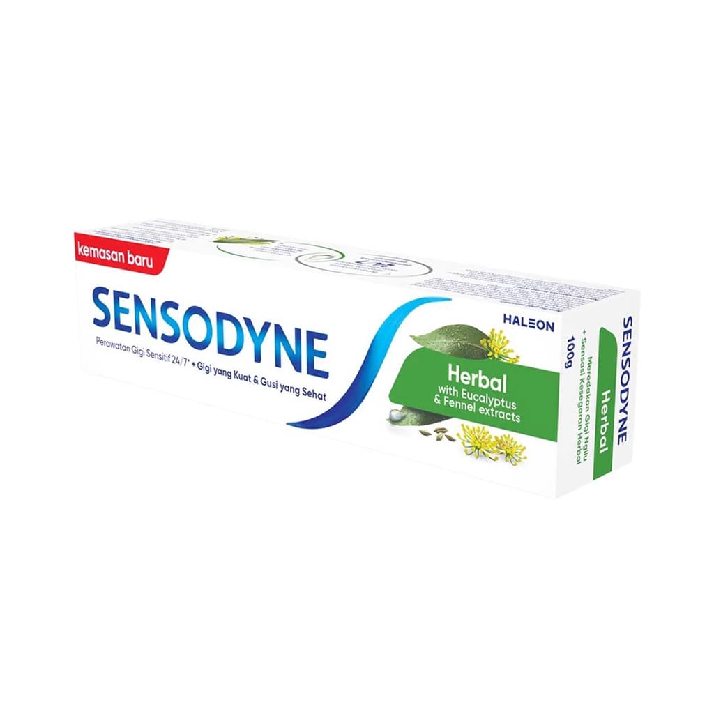 خمیردندان گیاهی سنسوداین مدل Herbal با عصاره اکالیپتوس و رازیانه – 100 گرم — تصویر ۷