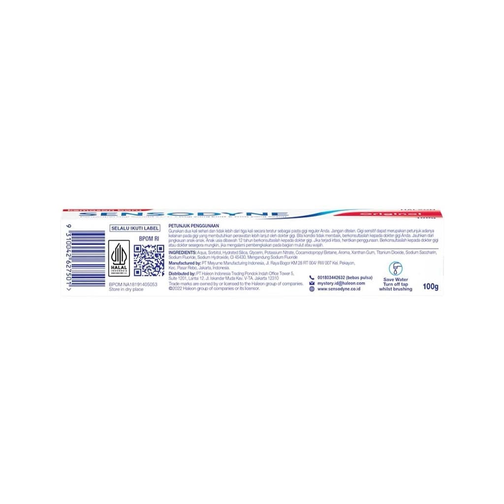 خمیردندان سنسوداین اورجینال Sensodyne Original Haleon — تصویر ۵