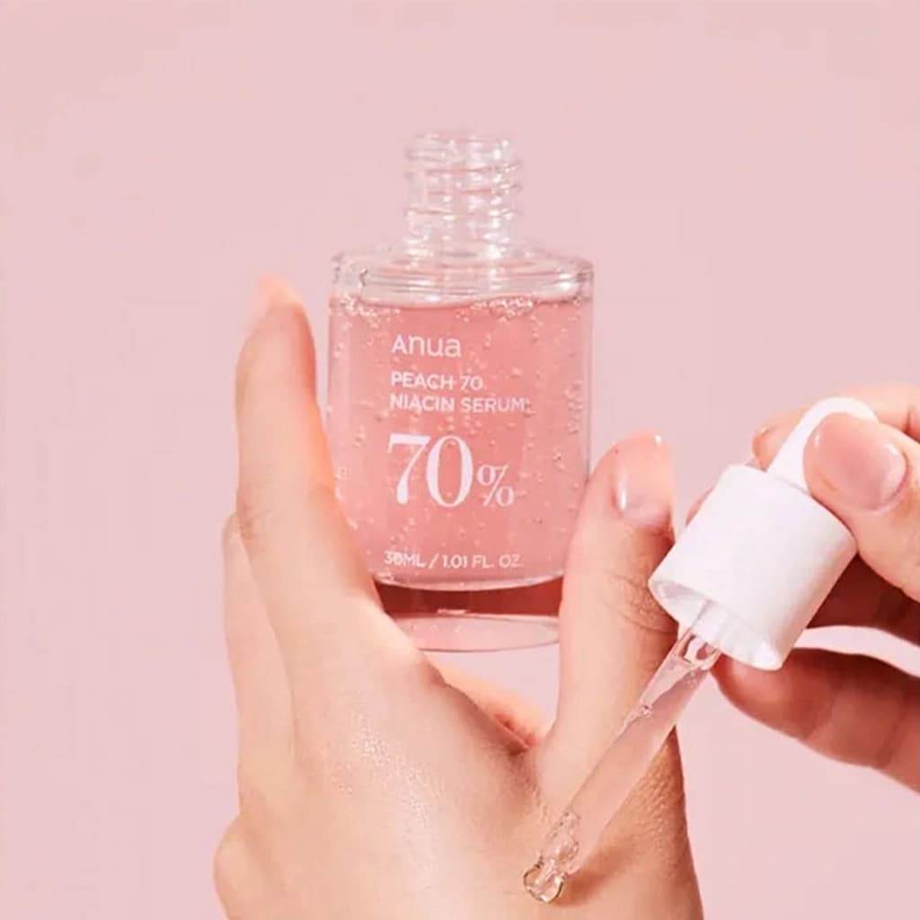 سرم روشن‌کننده نیاسینامید هلو آنوا | Anua Peach 70 Niacin Serum — تصویر ۴