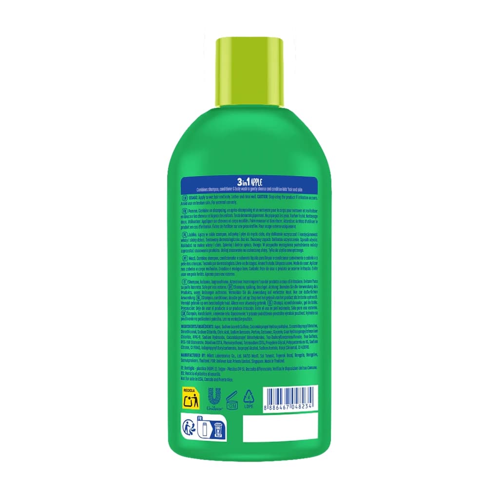 شامپو 3 در 1 کودک سوآو کیدز مدل سیب | Suave Kids 3in1 Silly Apple — تصویر ۳