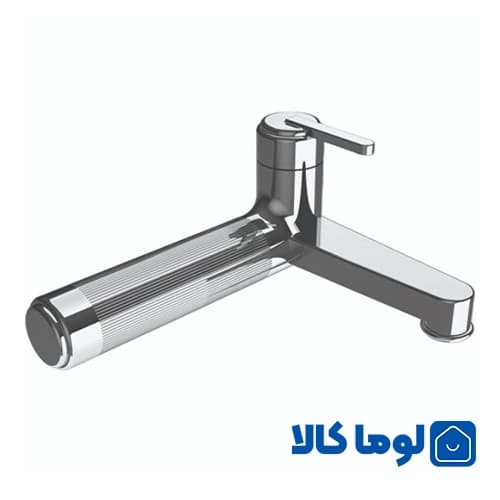 شیر حمام مدل رزالین کروم مات راسان — تصویر ۱۰