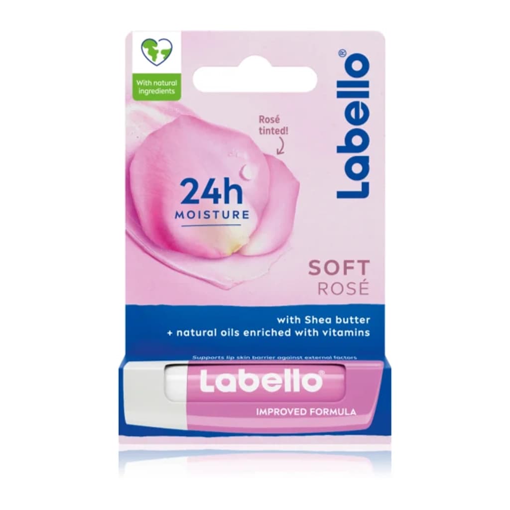 بالم لب لبلو مدل Labello Soft Rose Lip Balm | Soft Rose