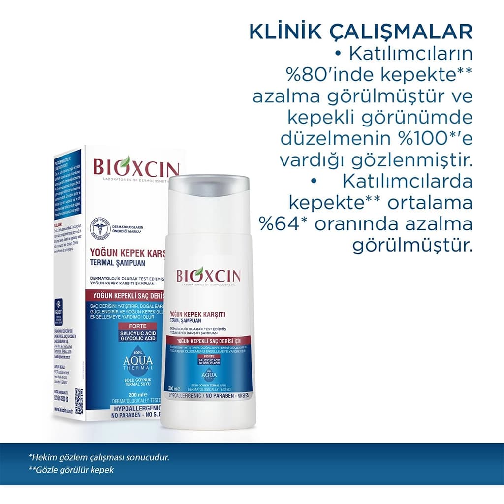 شامپو ضد شوره شدید بیوکسین | Bioxcin Anti-Dandruff Intensive Termal Shampoo — تصویر ۴
