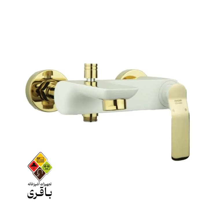 شیر حمام مدل آوات مشکی رزگلد راسان — تصویر ۱۱