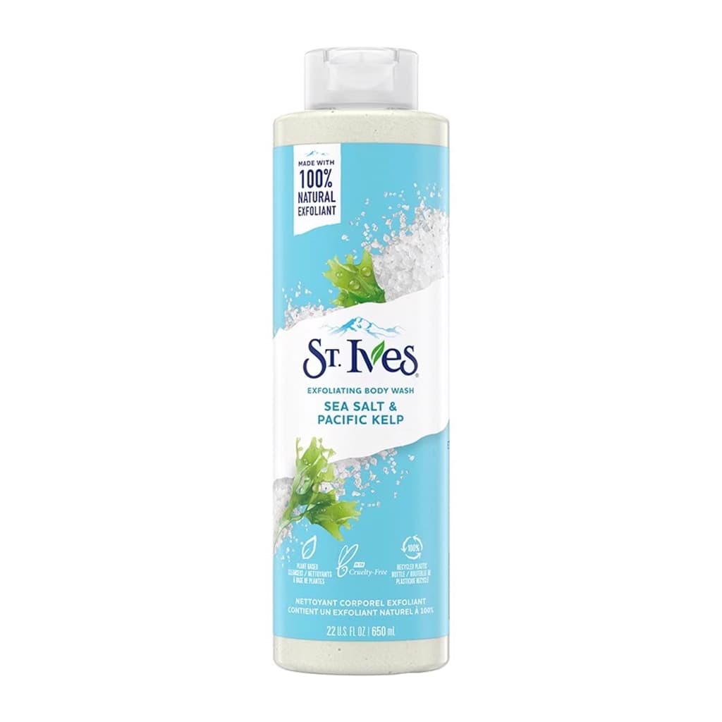 ژل شستشوی بدن لایهبردار سینت ایوز St.Ives Exfoliating Body Wash Sea Salt & Pacific Kelp