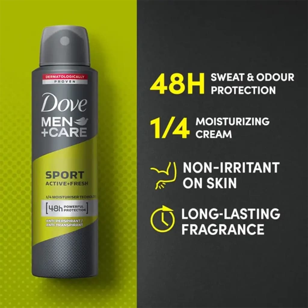 اسپری ضد تعریق مردانه داو Sport Active Fresh | Dove Men+Care — تصویر ۶