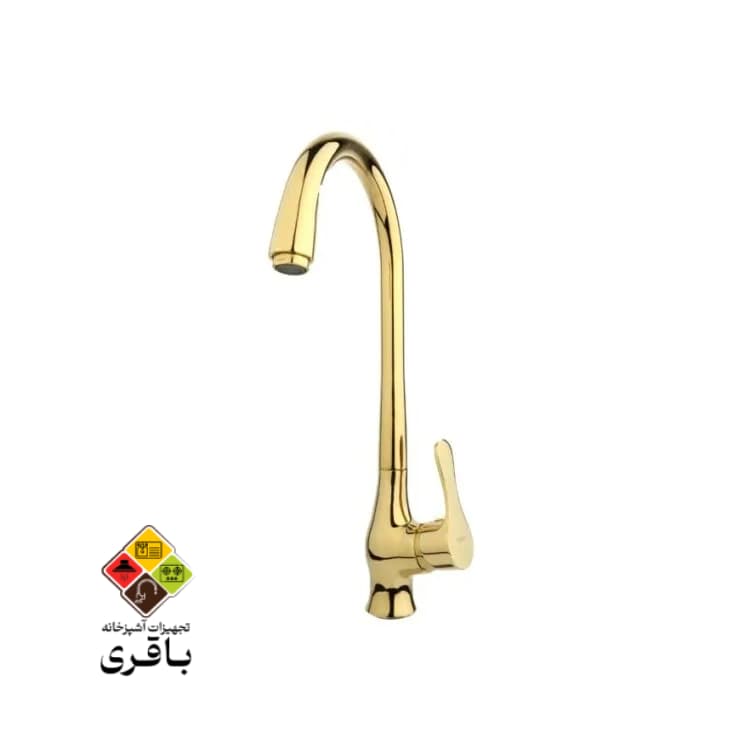 شیر آشپزخانه مدل صدف طلایی راسان — تصویر ۵