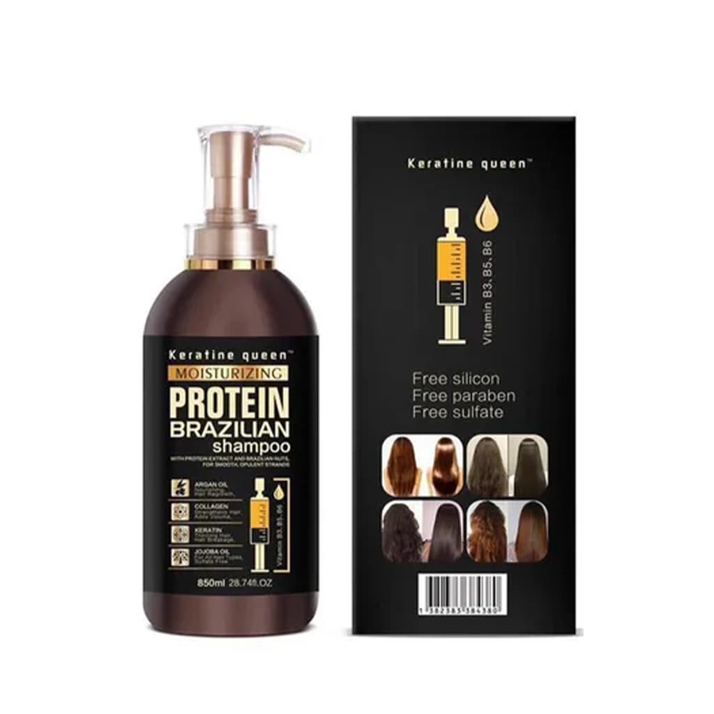 شامپو کراتین کویین پروتئین برزیلی Keratine Queen Brazilian Protein Shampoo