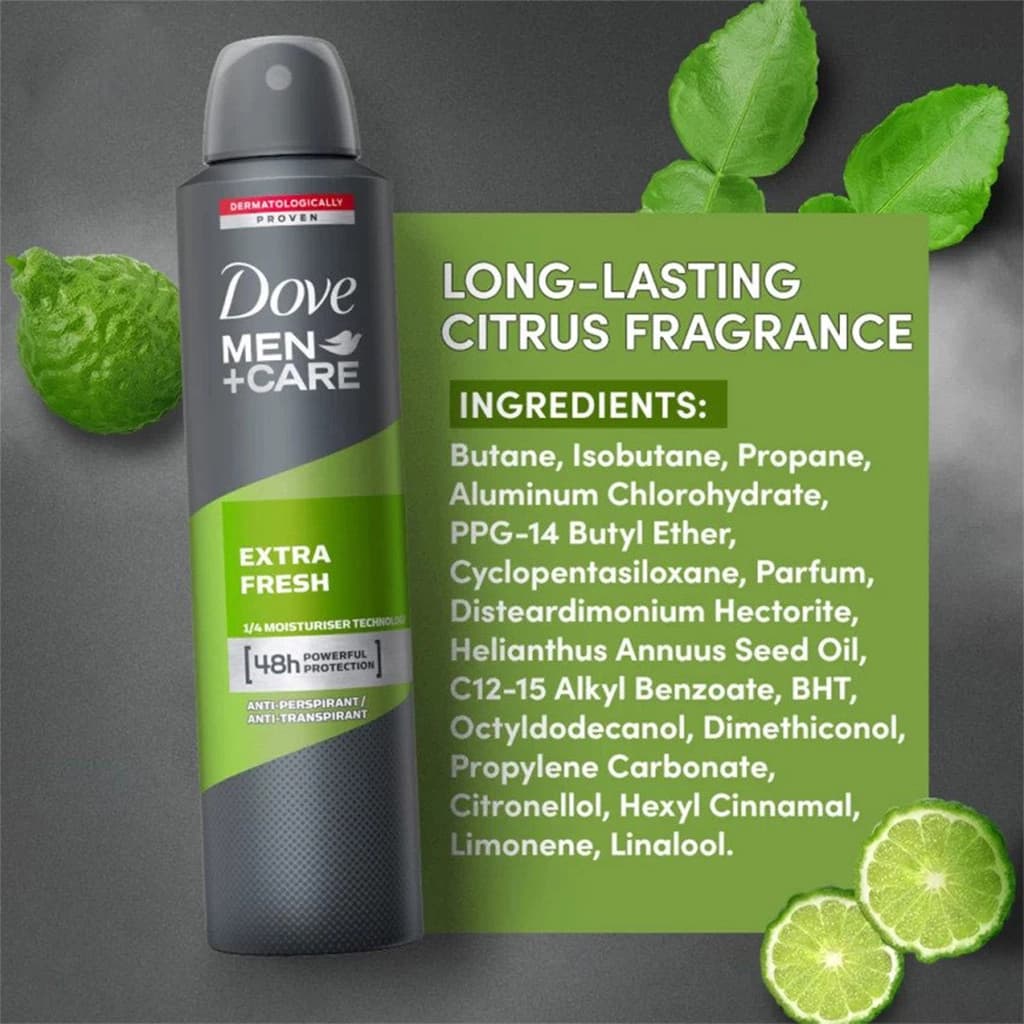 اسپری ضدتعریق مردانه داو Extra Fresh – محافظت ۴۸ ساعته با فرمول مرطوب‌کننده — تصویر ۶