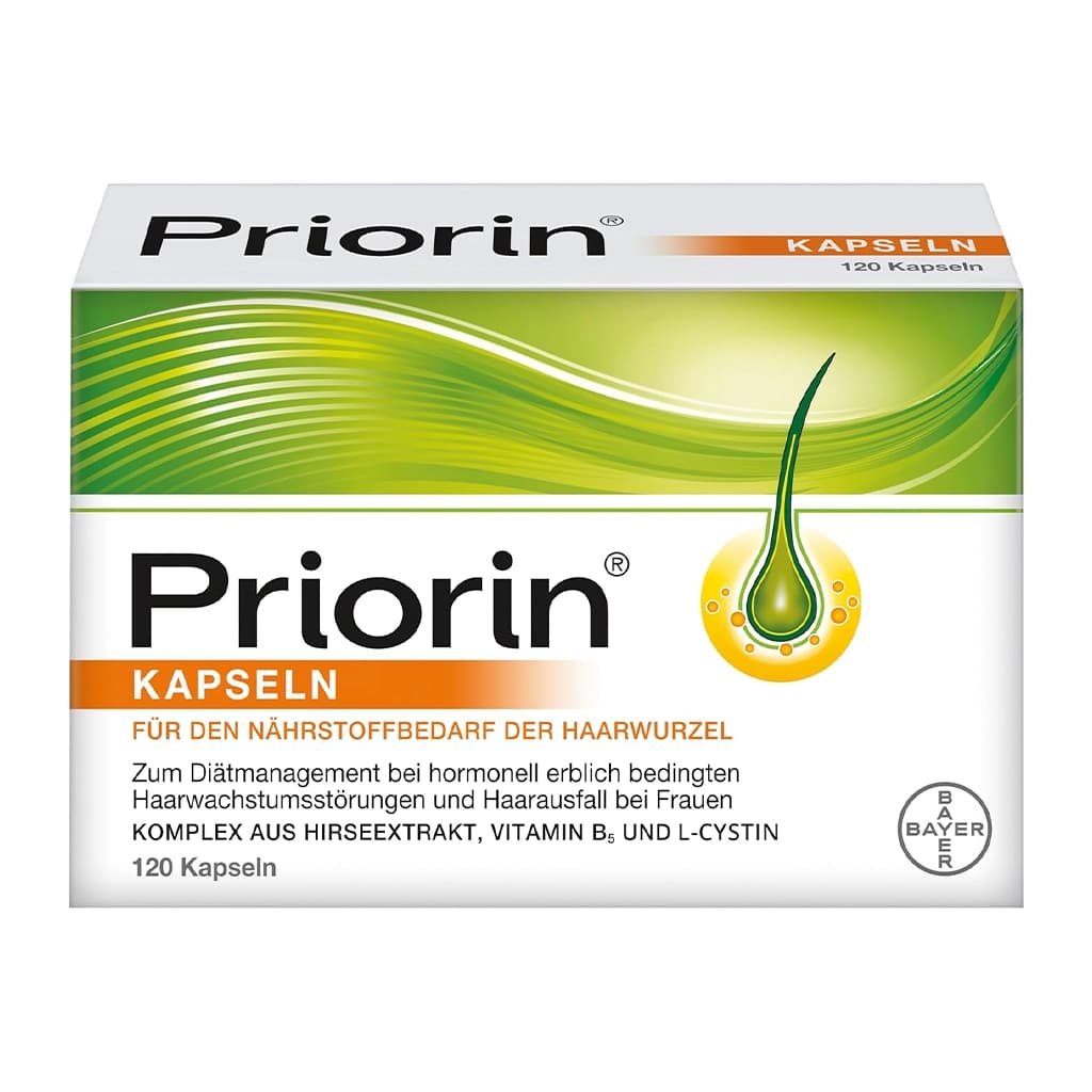 کپسول پریورین Priorin Bayer تقویت رشد مو و جلوگیری از ریزش مو – ۱۲۰ عدد