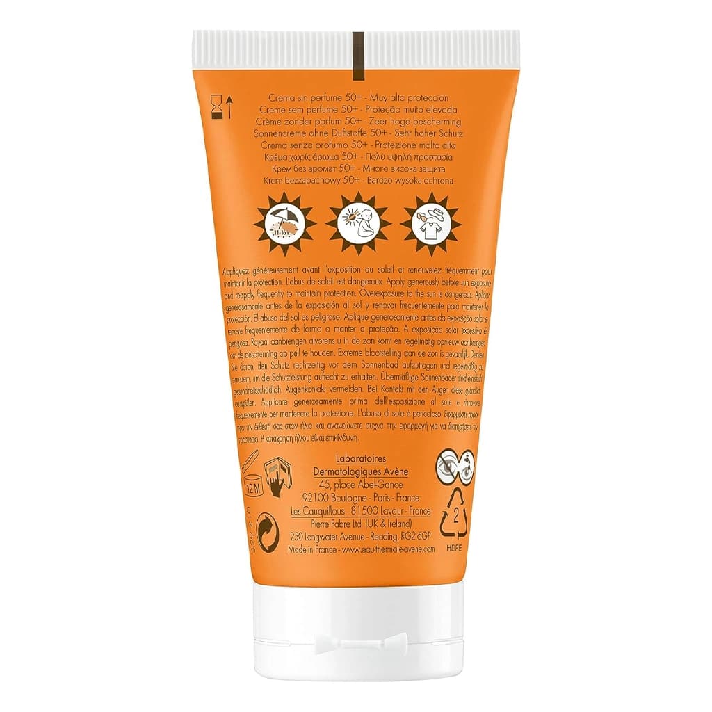 ضد آفتاب اون مخصوص پوست خشک و حساس | Avène Fragrance-Free Cream SPF50 — تصویر ۷