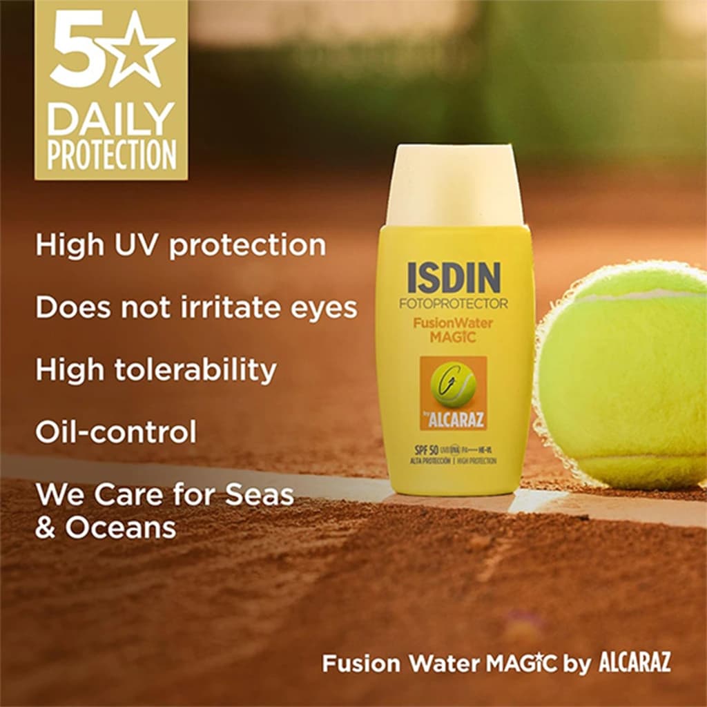 ضد آفتاب ایزدین مدل فیوژن واتر مجیک آلکاراز ISDIN FusionWater MAGIC by Alcaraz — تصویر ۸