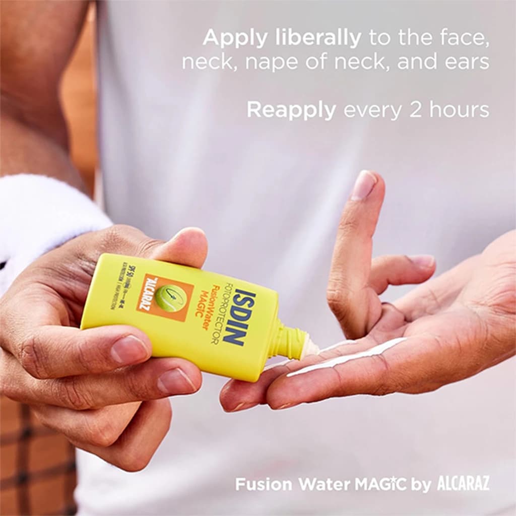 ضد آفتاب ایزدین مدل فیوژن واتر مجیک آلکاراز ISDIN FusionWater MAGIC by Alcaraz — تصویر ۹