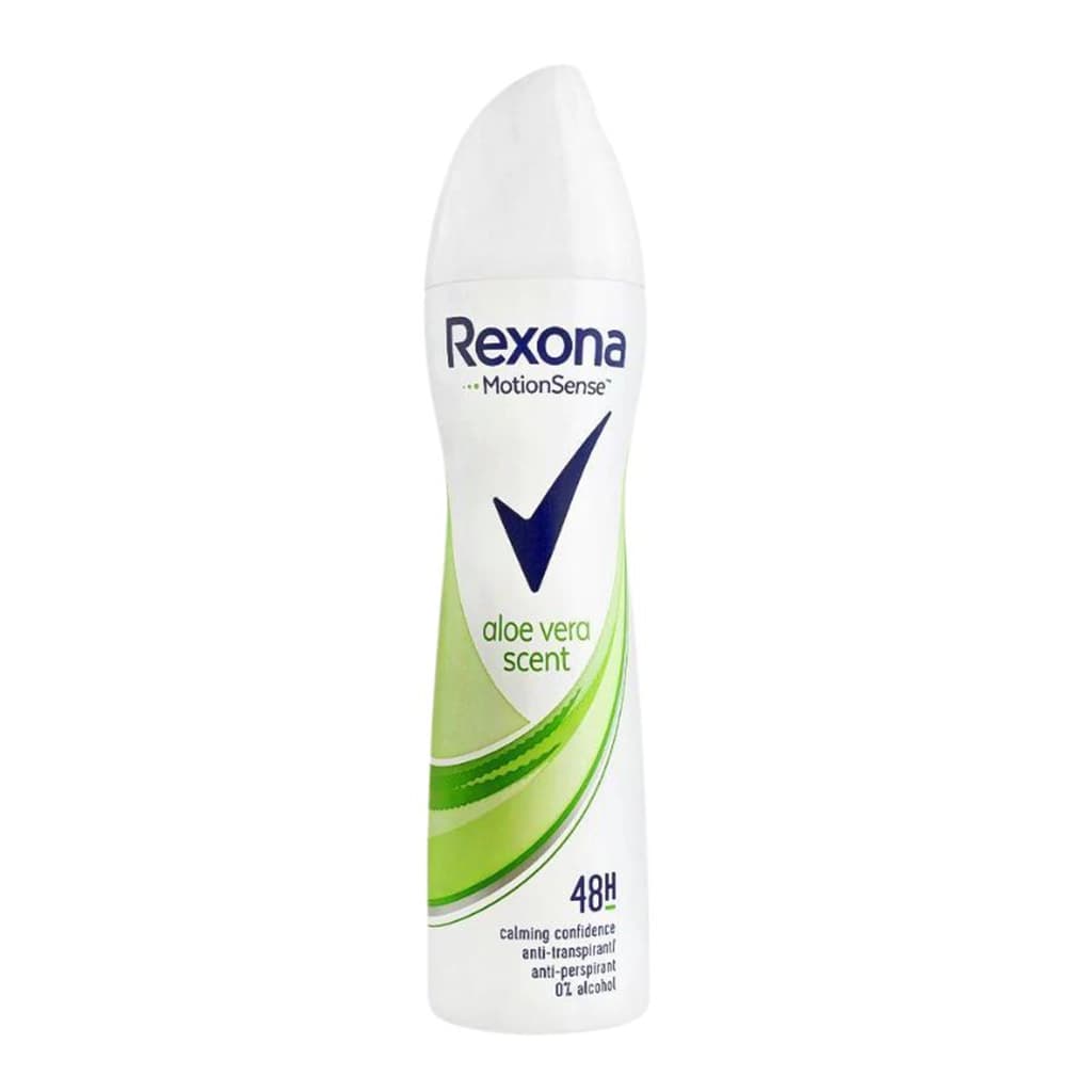 اسپری ضد تعریق زنانه رکسونا مدل Aloe Vera Scent با ماندگاری ۴۸ ساعته بدون الکل — تصویر ۲