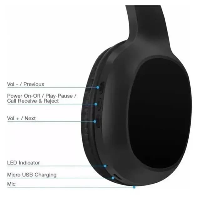 هدفون بلوتوثی یونیورسال مدل YS-9957 — تصویر ۳