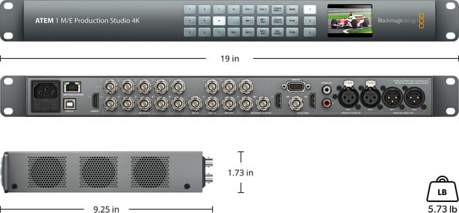 میکسر تصویر مدل Blackmagic ATEM 1 M/E Production Studio 4K — تصویر ۴