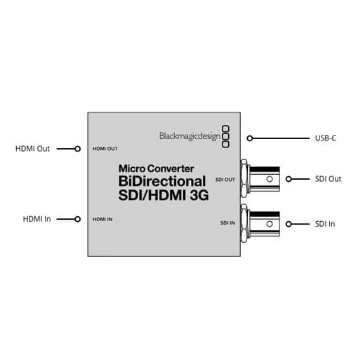 مبدل دو طرفه تصویر Blackmagic Micro Converter BiDirectional SDI/HDMI 3G wPSU — تصویر ۴