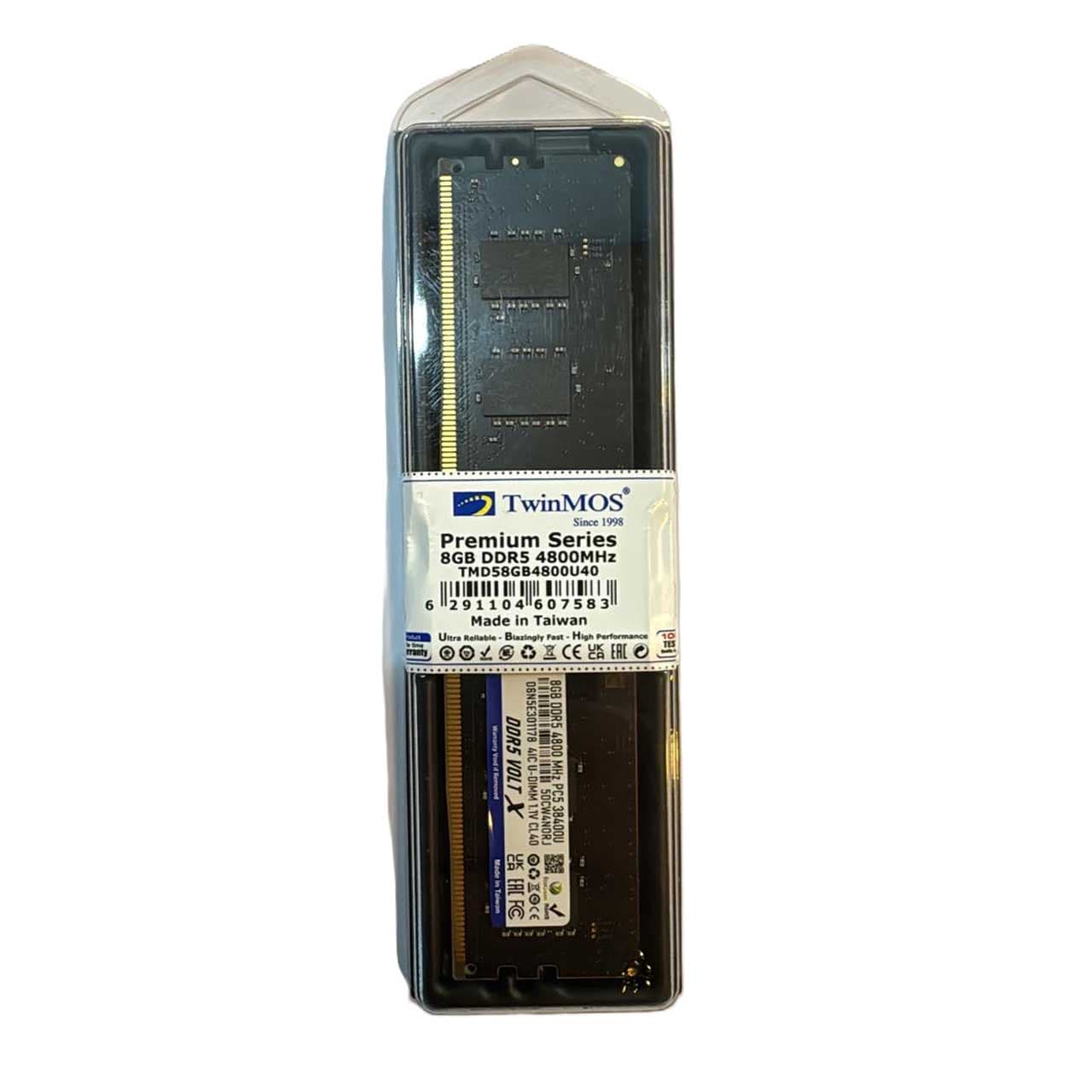 رم دسکتاپ توین موس DDR5 فرکانس 4800 مگاهرتز ظرفیت 8 گیگابایت TwinMOS — تصویر ۳