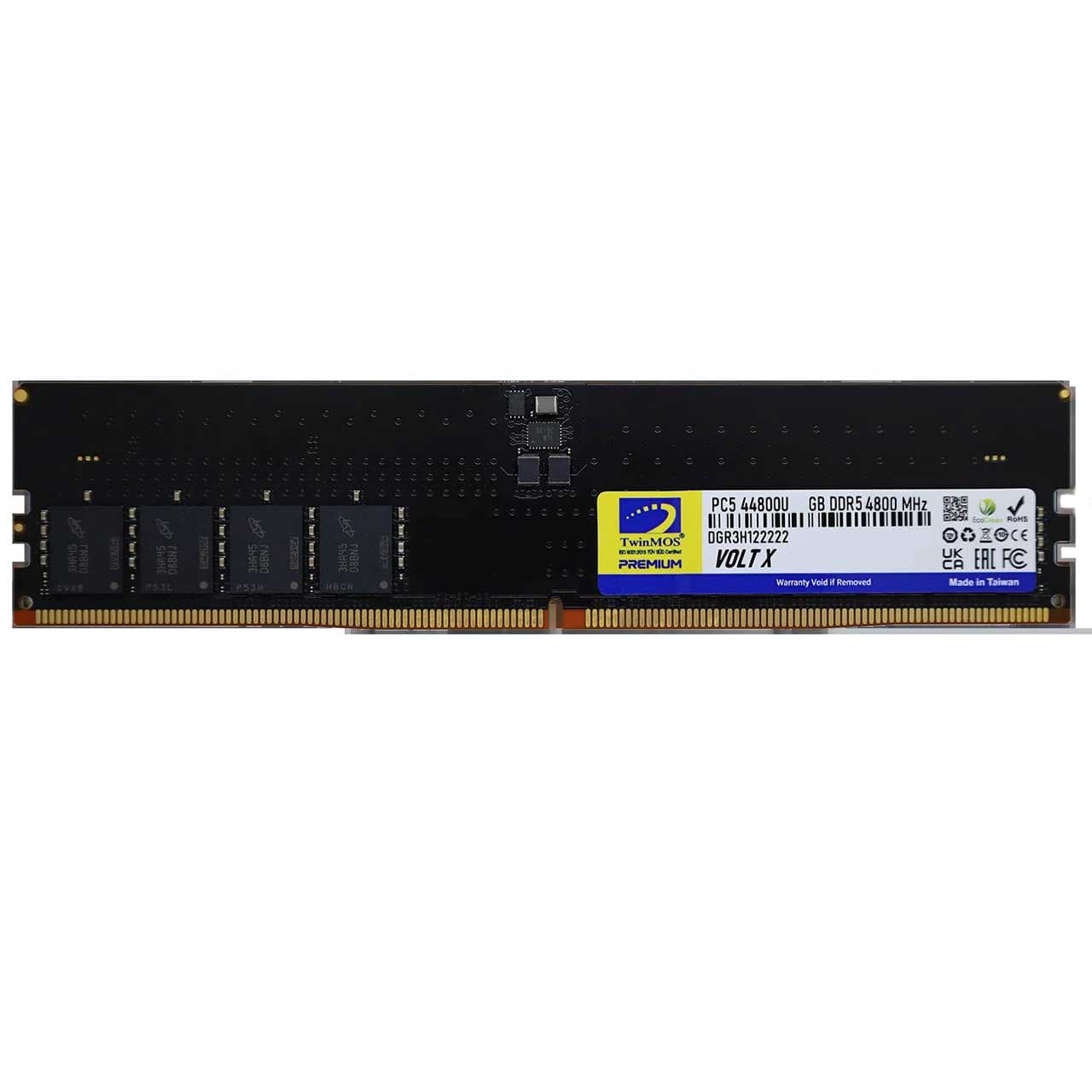 رم دسکتاپ توین موس DDR5 فرکانس 4800 مگاهرتز ظرفیت 8 گیگابایت TwinMOS