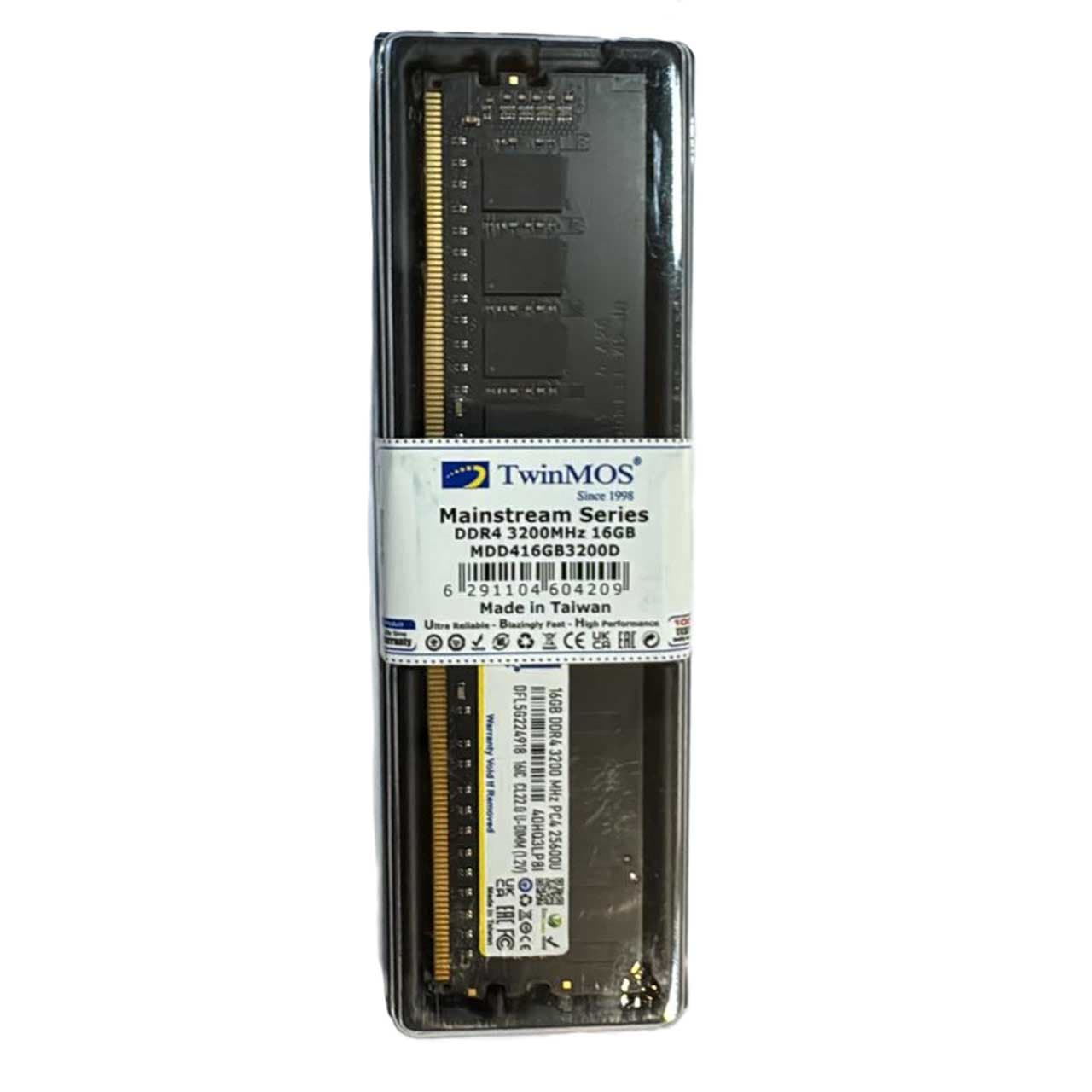 رم دسکتاپ توین موس DDR4 فرکانس 3200 مگاهرتز ظرفیت 16 گیگابایت TwinMOS — تصویر ۳