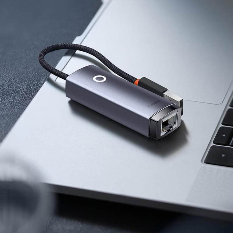 کارت شبکه USB باسئوس طوسی Baseus Lite Series Ethernet Adapter — تصویر ۹