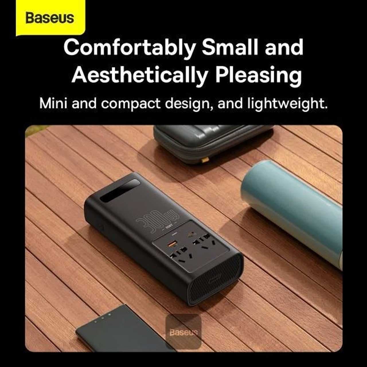 مبدل برق خودرو باسئوس Baseus CGNB010101 300W — تصویر ۷