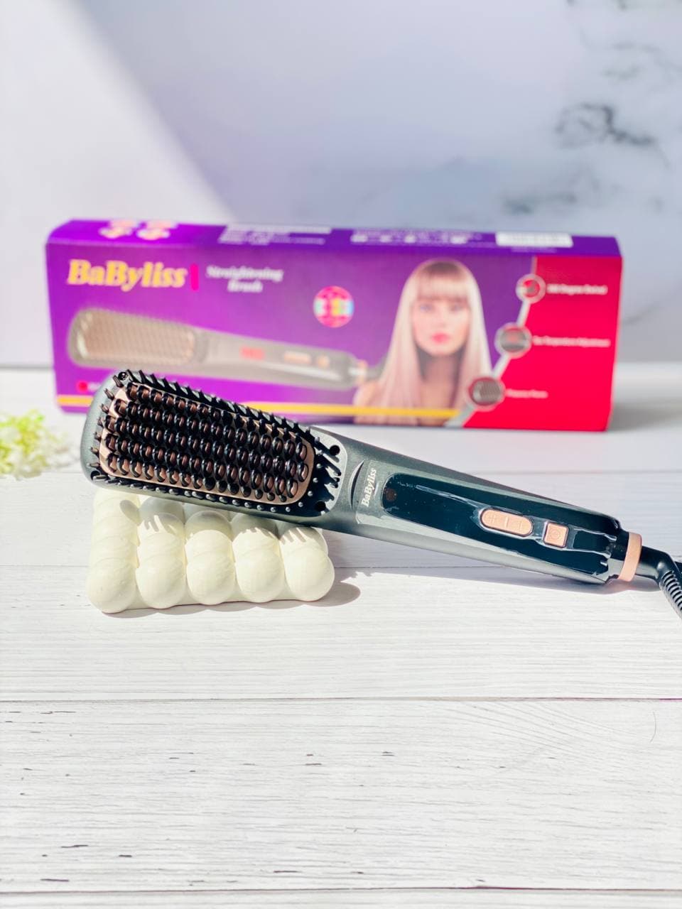 برس حرارتی و صاف کننده مو بابیلیس مدل BY-8090 — تصویر ۷