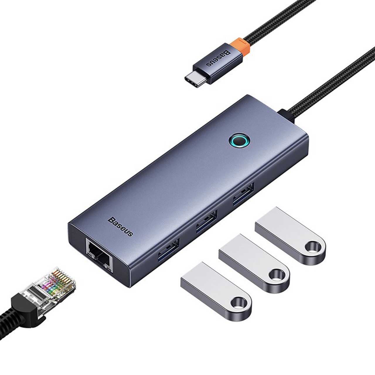 هاب 4 پورت USB-C باسئوس Baseus Ultra Joy Series B0005280A813-00